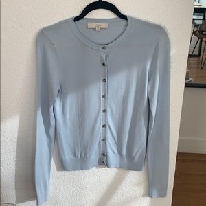 ANN TAYLOR LOFT - light blue cardigan, XS